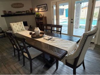Dining table and chairs