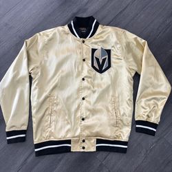 Vegas Golden Knights Jacket Unisex L Gold NHL Hockey Member Exclusive Satin