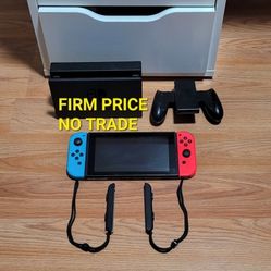 NINTENDO SWITCH SET, FIRM PRICE, NO TRADE, GOOD CONDITION, READ DESCRIPTION FOR DETAILS