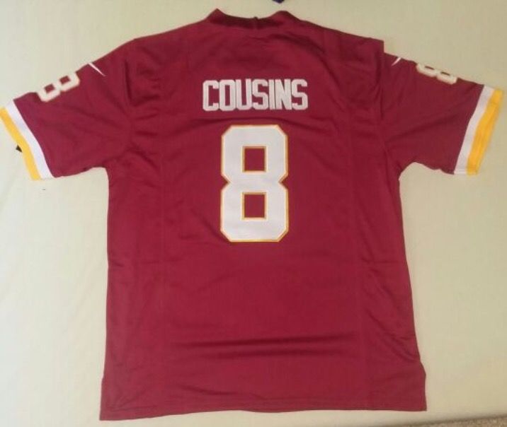 NFL Redskins Cousins #8 size 44 large NEW