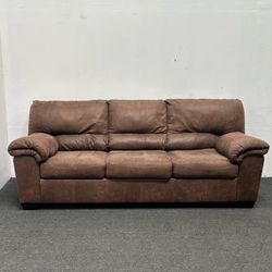 Brown 3-Seater Couch | 7.5 | Freshly Cleaned | Delivery Available