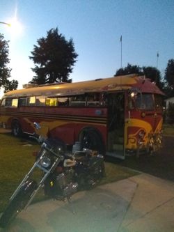 Busman,Jimmy Rondares,1957 SUPER CROWN COACH, RV , all u see, inside& out, stays, in coach, so, what u see in pics, goes, with ,RV, $10000,