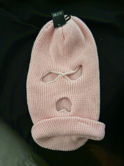 Pink balaclava ski mask