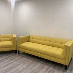 Lime Green Sofa 