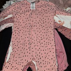 Set of children's bodysuits, jumpsuits, and rompers ages 0-3