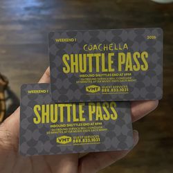 Coachella shuttle passes weekend 1