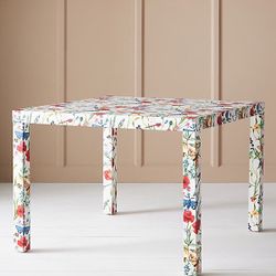 Mark D. Sikes Floral Parsons Dining Table