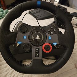 Playstation Racing Wheel And Pedal