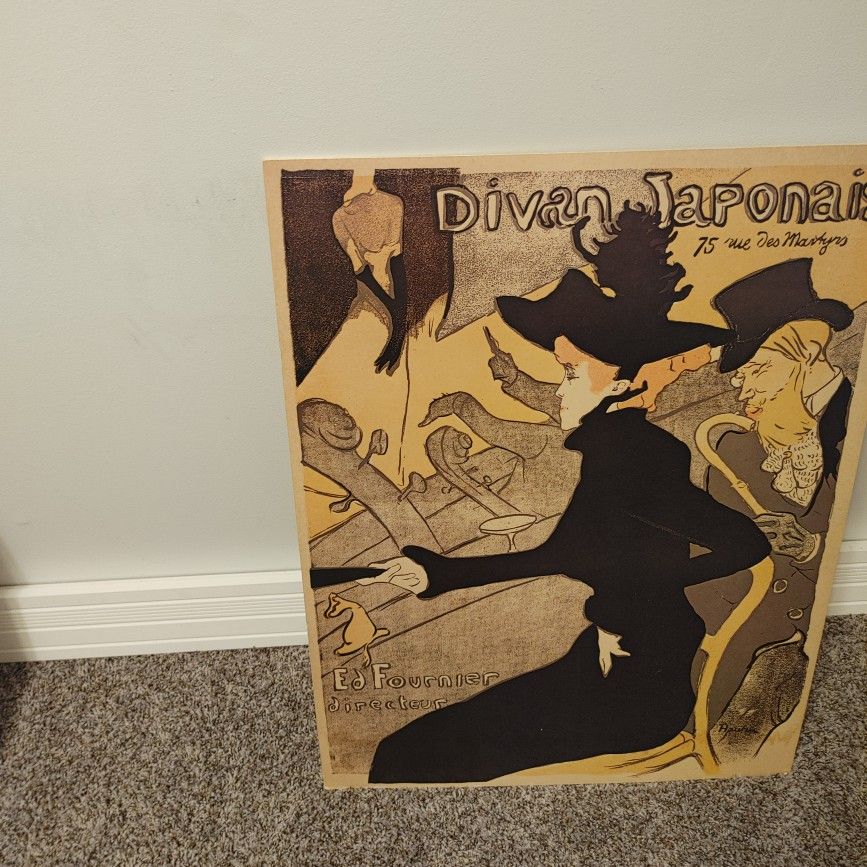 Vintage Le Divan Japonais Art/poster