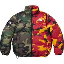 Supreme The North Face Split Nuptse Jacket