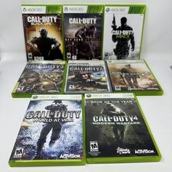Xbox 360 And Xbox Call Of Duty 8 Game Lot 