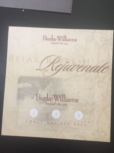 Burke Williams 3 Day SPA Pass - $225 Value