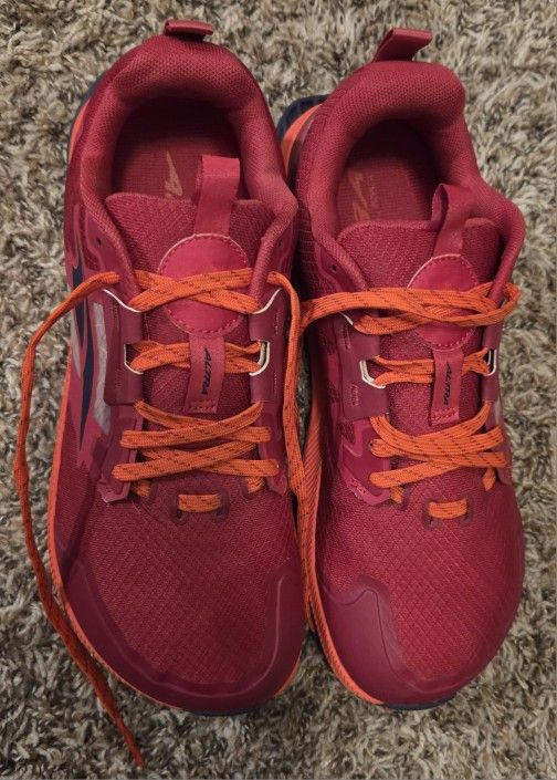 ALTRA Womens Lone Peak 7 Trail Running Shoes Athletic Sneakers Dark Red size8