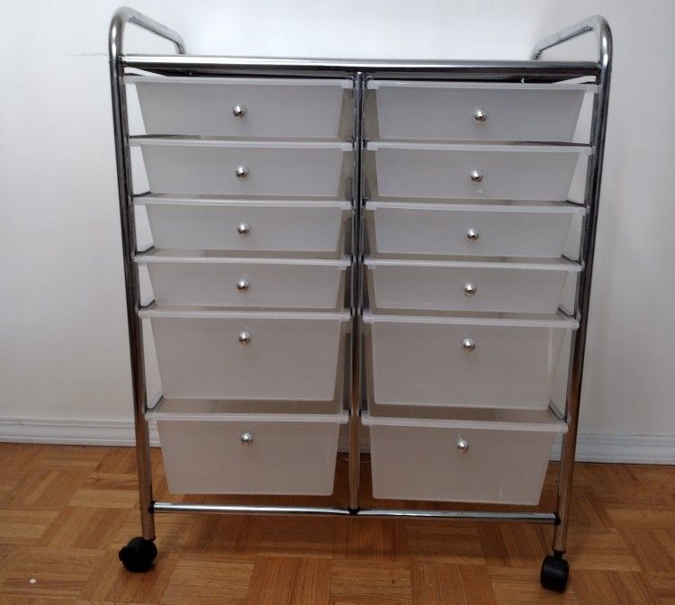 12 Drawer Rolling Storage Container