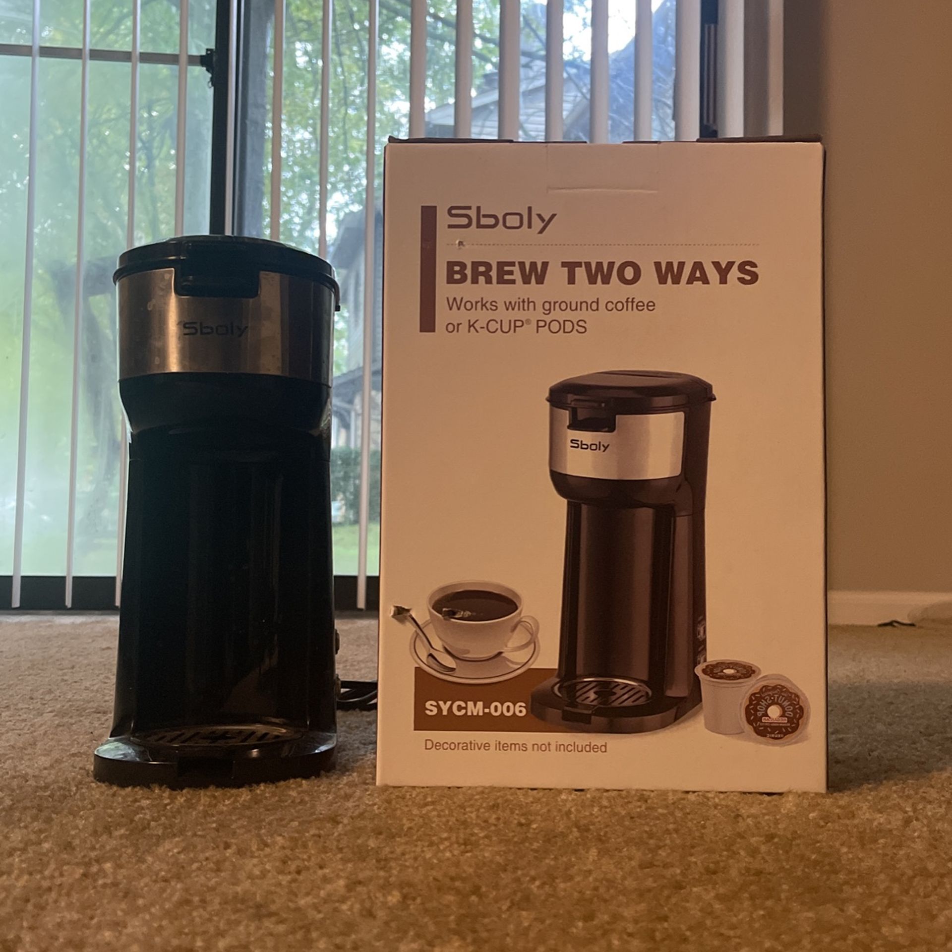 SBOLY Coffee Maker ( K-cups And Ground coffee ) 