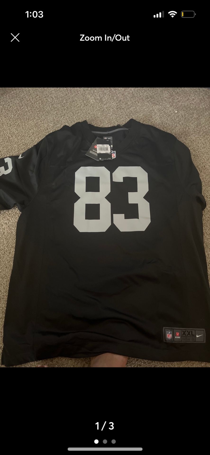 NEW NWT Men's Nike LAS VEGAS RAIDERS Loose Fit OnField Jersey Darren Waller XXL