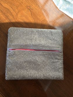 Moya Silver Beaded clutch
