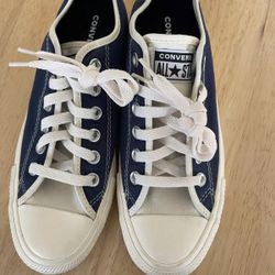 Converse All Star Chuck Taylor Low Shoes Women 6.5 Dark Blue Navy