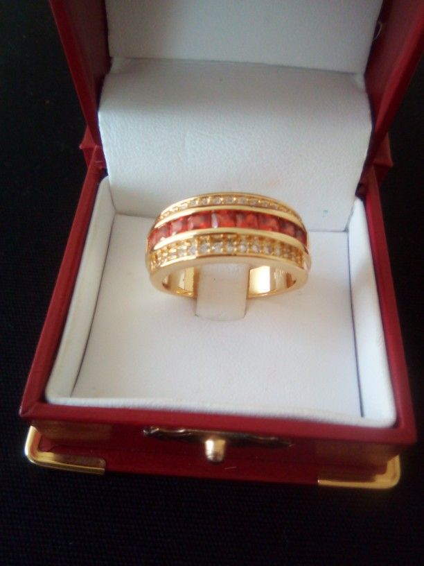 Gold 10k Plated Diamond Ring Jewelry