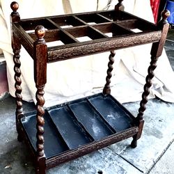 Antique Solid Wood Umbrella Tree Stand