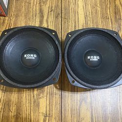  New Pair 6.5" Kong Audio HF Midrange Speakers Sold in pairs $80 per pair 