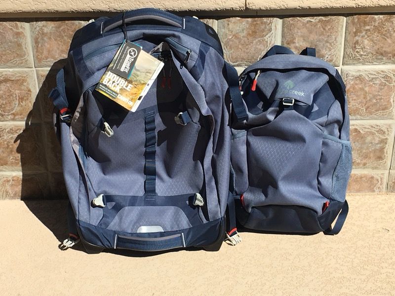 Eagle Creek DoubleBack 22 Rolling Backpack Carryon w Detachable Daypack