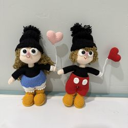 🧶Handmade with love: Cute Crochet Mickey Minnie