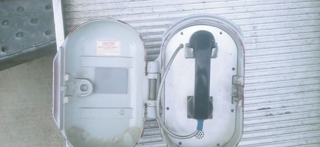 Old School Emergency phone In Iron Case