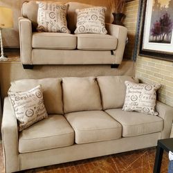 Alenya Quartz Living Room Set ( Sofa And Loveseat) Couch Sofa Sectional Options 