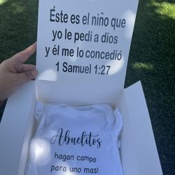 Pregnancy Announcement Box For Grandparents