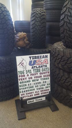 37 1350 22 MT BRAND NEW TIRE TIRES $249 EACH $996 SET