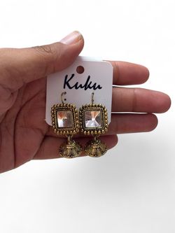 New | Indian Mini Gold Jhumka Earrings