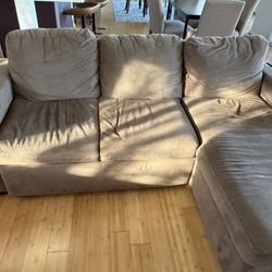 Green Fabric Sleeper Sofa 