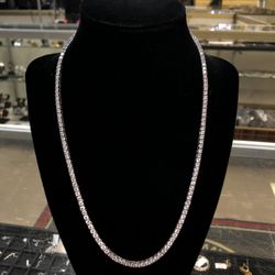 18” .925 Silver CZ Necklace 