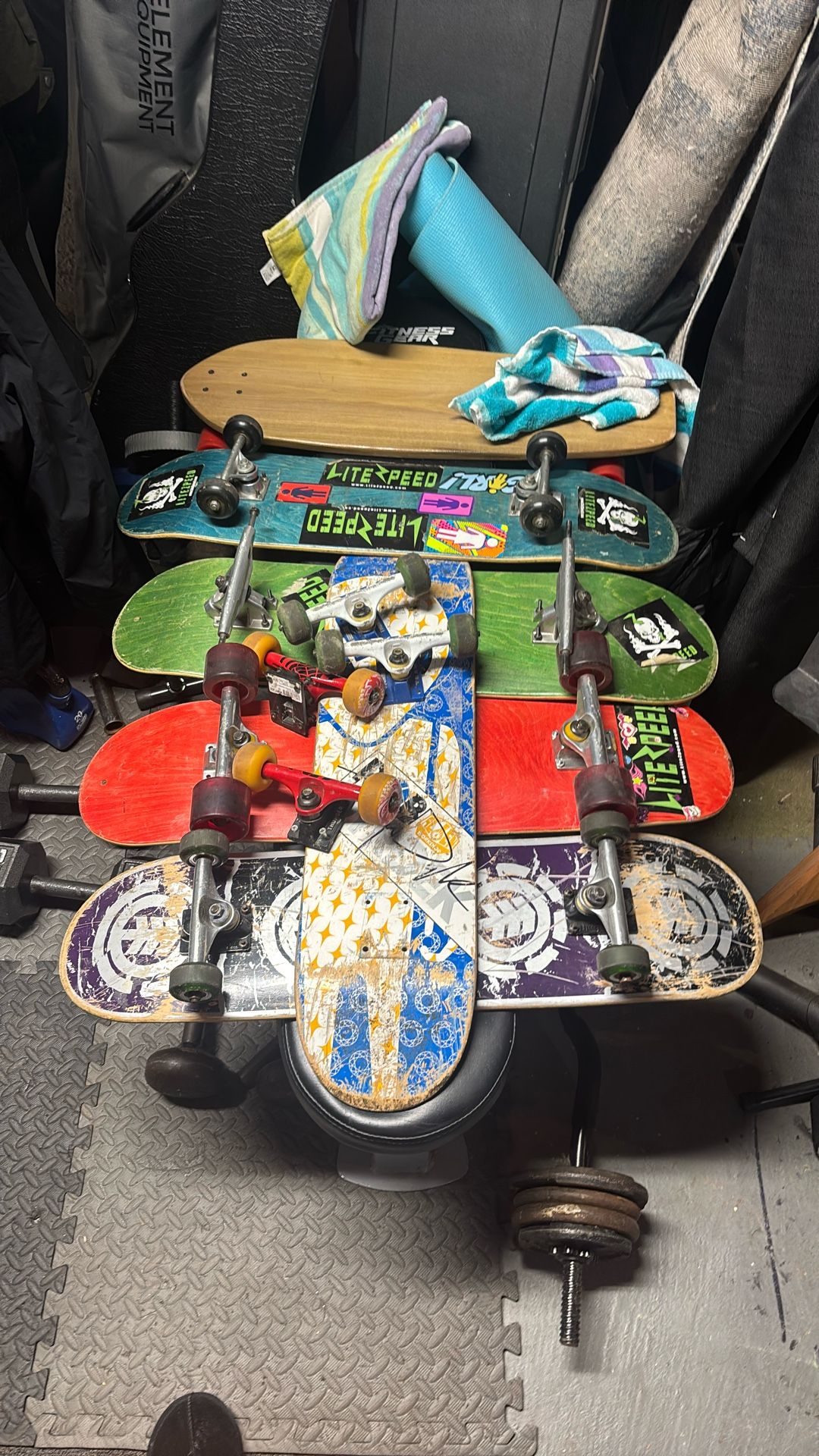 Misc Skate Decks, Thunder Trucks, Wheels Everything Included