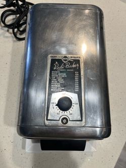 Vintage Knapp-Monarch Redi-Baker Chrome Tabletop Oven
