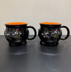 Disney Parks Halloween Mickey & Minnie Cauldron Mug