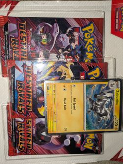 Pokemon Destined Rivals 3-Pack Blister Zebstrika Promo New Factory Sealed