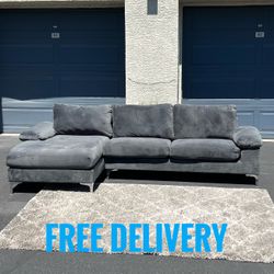 Gray Sectional Couch (FREE DELIVERY)