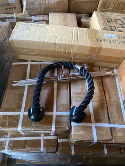 Tricep Rope + Straight Rotating Bar
