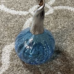 7 inch art glass bottle