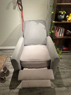 Gray Fabric Recliner Chair