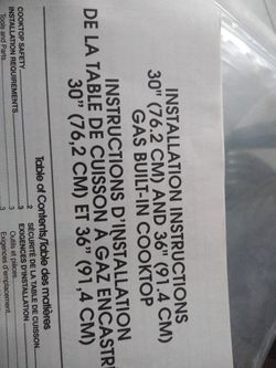 Kitchen Aid gas cook top