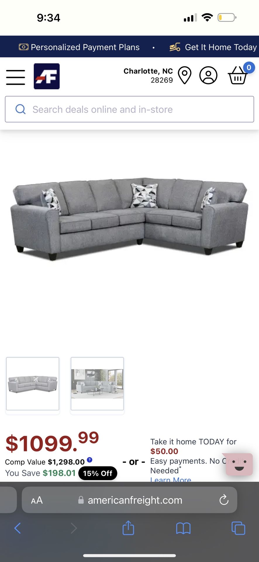 Grey Sectional