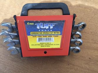 Combination wrench set metric