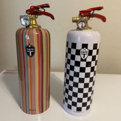 Safe T Checkered & Striped Fire Extinguishers 