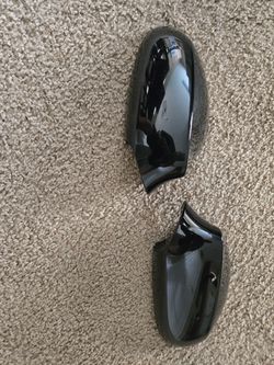Black oem bmw side mirror cover
