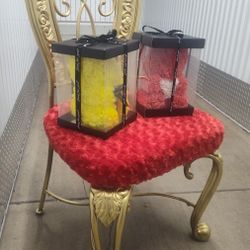 VALENTINE DAY!ASHLEY ACCENT GOLD FAUX ROSE FUR CHAIR & 2 ROSE TEDDY BEARS

