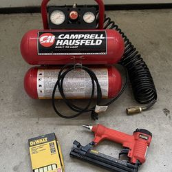 Campbell Hausfeld 2 Gallon Air Compressor & Stapler
