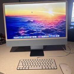 24” iMac With Retina 4.5k Display - Apple M1 - 8GB Memory - 256 GB SSD - Blue 